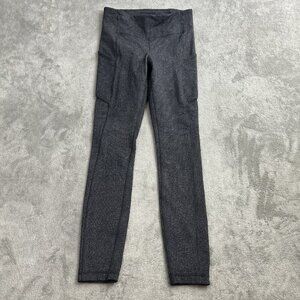 Lululemon Leggings Womens 4 Speed Up Tight *Full-On Luxtreme Heathered Black Gym